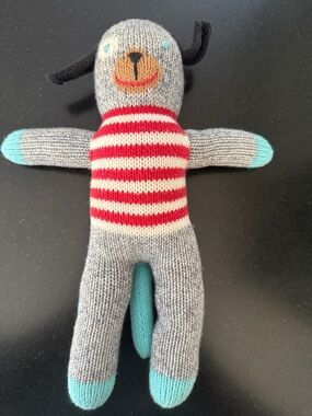 Blabla Andiamo the Dog Knit Doll Mini 12" Red Striped Shirt